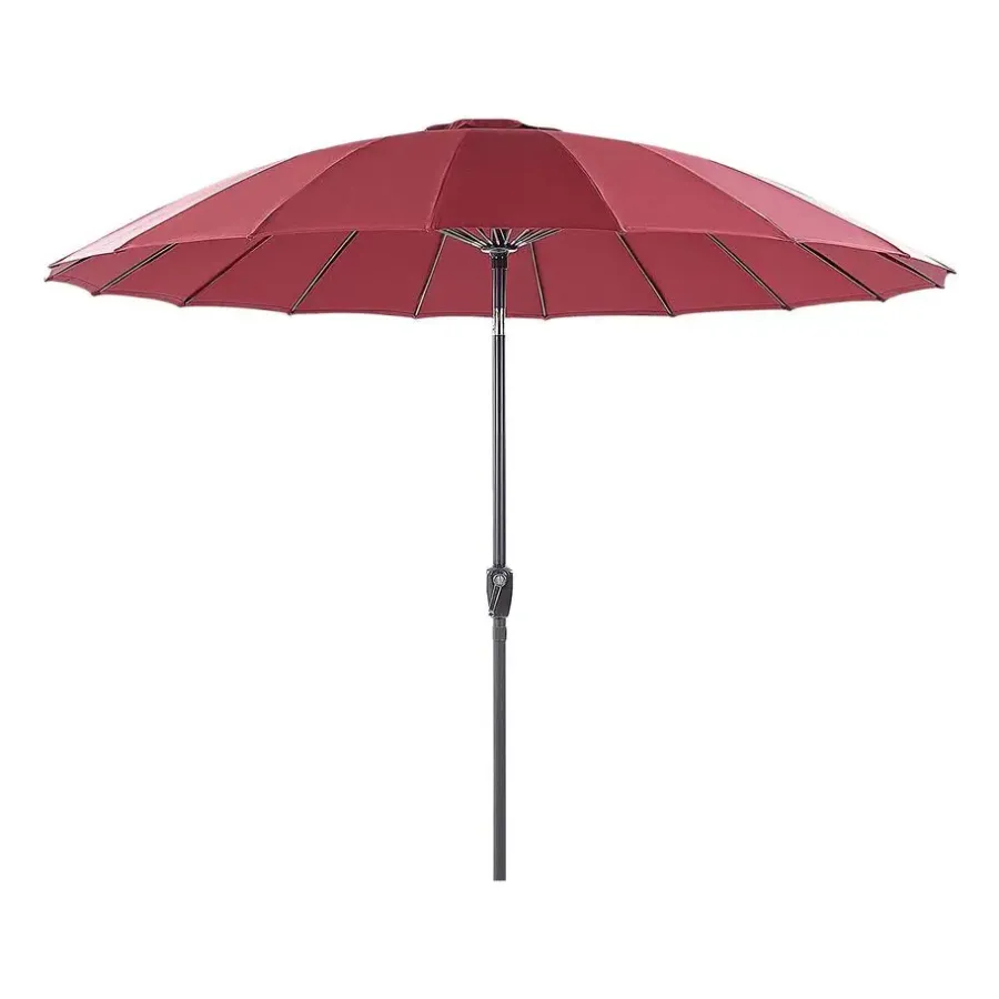 Beliani BAIA - Parasol - Rood - 270 cm - Polyester