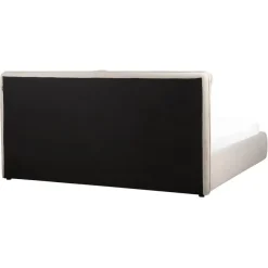 Beliani BAJONNA - Bed met opbergruimte - Lichtbeige - 180 x 200 cm - Polyester