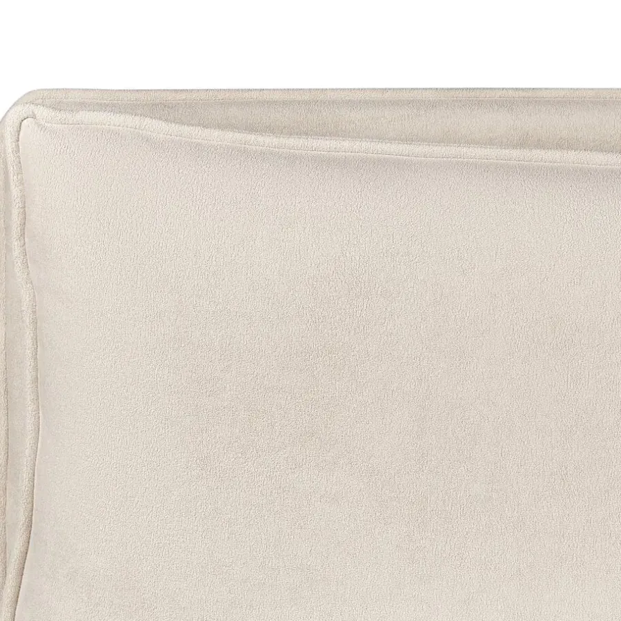 Beliani BAJONNA - Bed met opbergruimte - Lichtbeige - 180 x 200 cm - Polyester