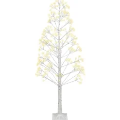 Leen Bakker BALINI - LED-verlichting voor buiten - Wit - 180 cm - PVC