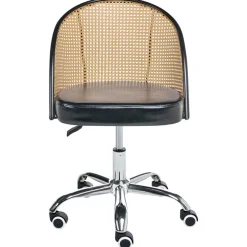 Bureaustoelen|Bureaustoelen-Leen Bakker BALTIMORE - Bureaustoel - Zwart - Kunstleer