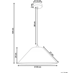 Leen Bakker BANCAL - Hanglamp - Naturel - Papierkoord