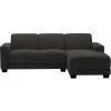 Hoekbanken-Leen Bakker Bank Aberdeen met chaise longue rechts - Preston - antraciet