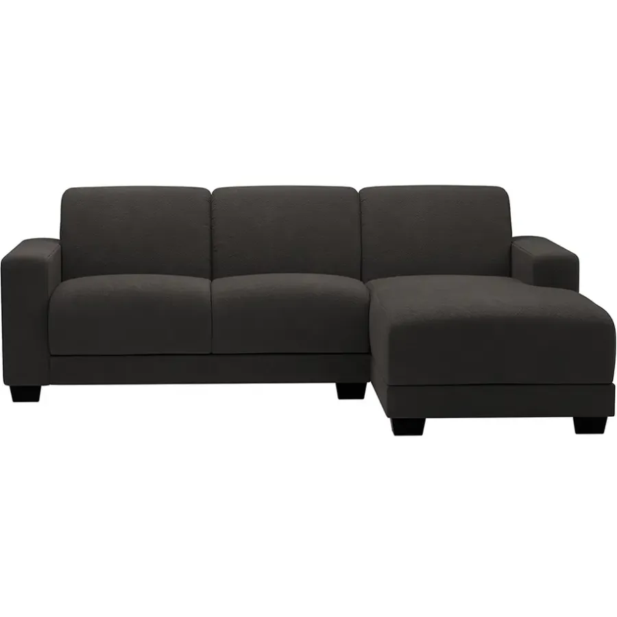 Hoekbanken-Leen Bakker Bank Aberdeen met chaise longue rechts - Preston - antraciet