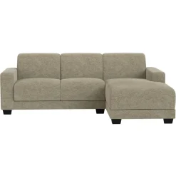 Hoekbanken-Leen Bakker Bank Aberdeen met chaise longue rechts - Rebel - taupe