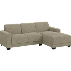 Hoekbanken-Leen Bakker Bank Aberdeen met chaise longue rechts - Rebel - taupe