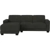 Hoekbanken-Leen Bakker Bank Aberdeen met chaise longue links - Preston - antraciet