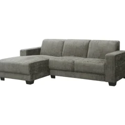 Leen Bakker Bank Aberdeen met chaise longue links - Cremona - grijs