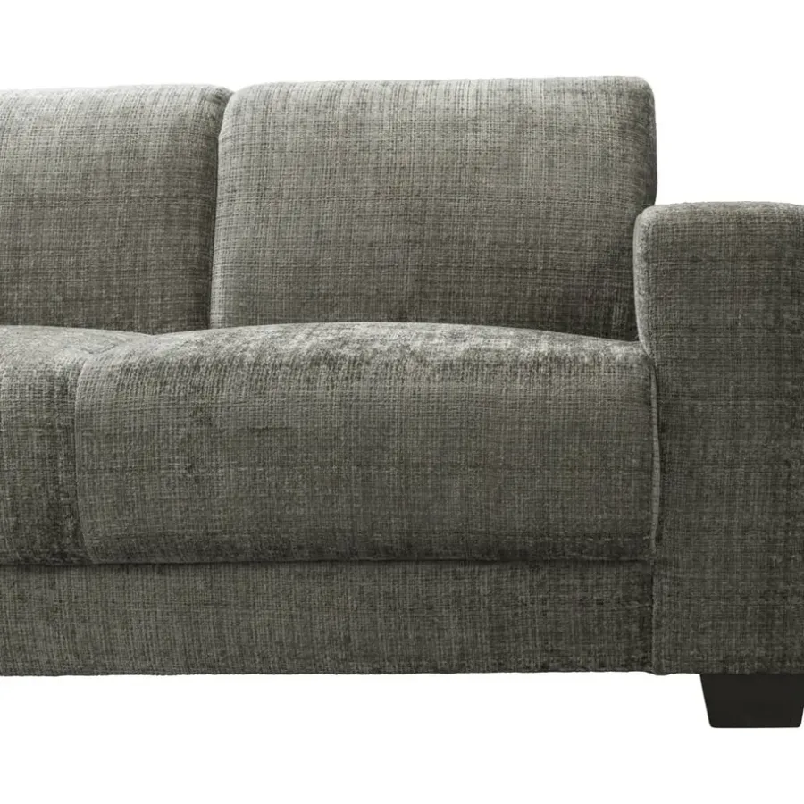 Leen Bakker Bank Aberdeen met chaise longue links - Cremona - grijs
