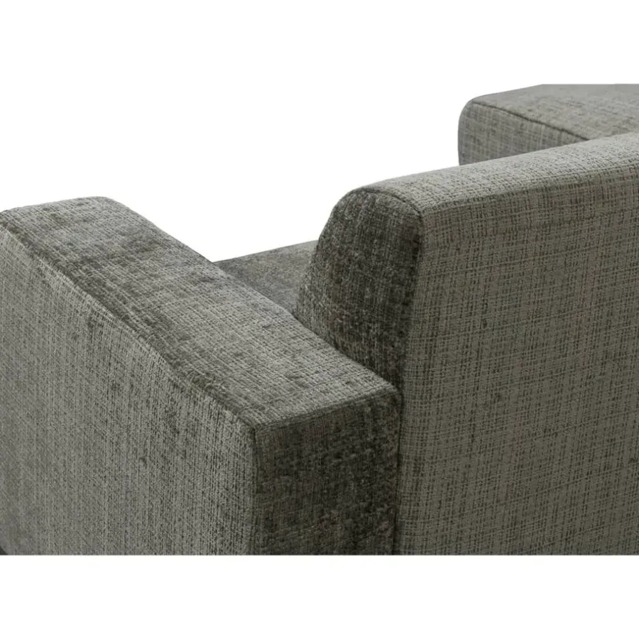 Leen Bakker Bank Aberdeen met chaise longue links - Cremona - grijs