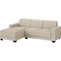 Leen Bakker Bank Aberdeen met chaise longue links - Kansas - crème