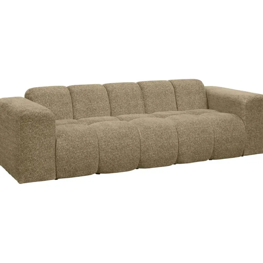 Leen Bakker Bank Beau 3-zits - stof Raven - taupe