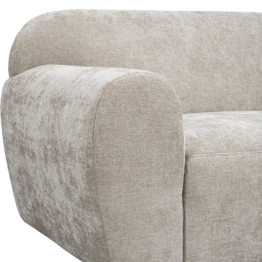 2,5 En 3-Zits Banken-Leen Bakker Bank Bibi 3-zits - stof Glory - beige