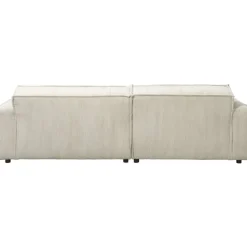 Leen Bakker Bank Brooklyn met chaise longue links - Soop - crème