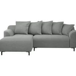 Leen Bakker Bank Elsa met chaise longue links - stof Eden - grijs