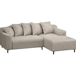 Hoekbanken-Leen Bakker Bank Elsa met chaise longue rechts - stof Anthology - beige