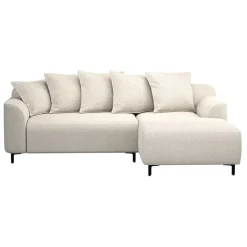 Leen Bakker Bank Elsa met chaise longue rechts - stof Eden - beige