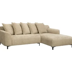 Hoekbanken-Leen Bakker Bank Elsa met chaise longue rechts - taupe