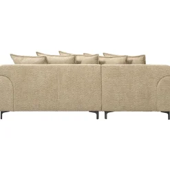 Hoekbanken-Leen Bakker Bank Elsa met chaise longue links - stof Anthology - taupe