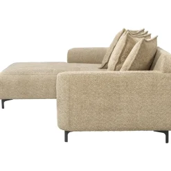 Hoekbanken-Leen Bakker Bank Elsa met chaise longue links - stof Anthology - taupe