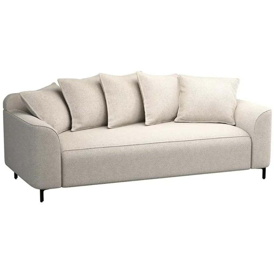 Leen Bakker Bank Elsa 3-zits - stof Eden - beige