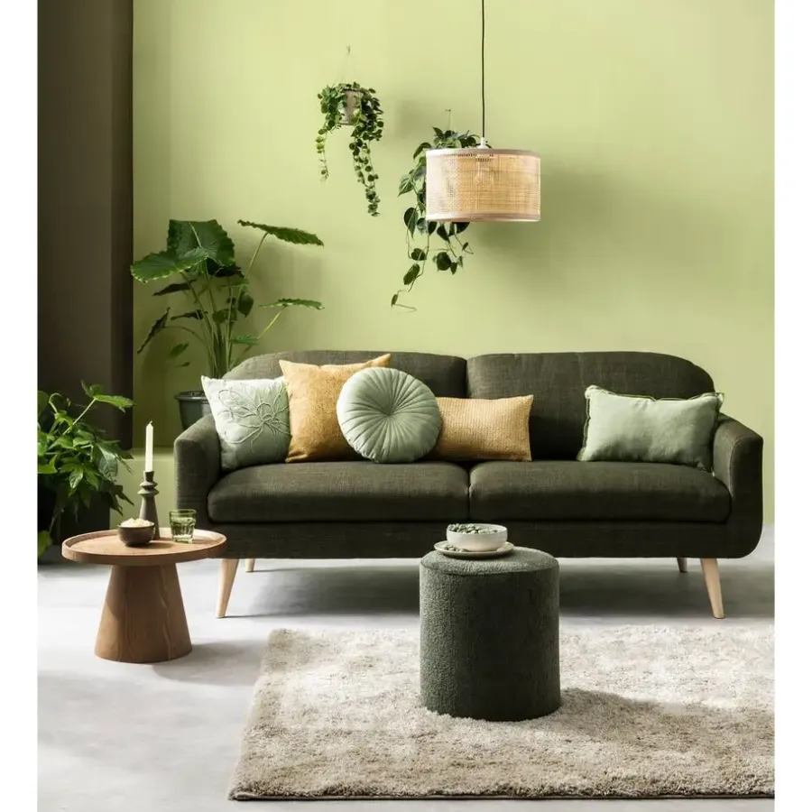 2,5 En 3-Zits Banken-Leen Bakker Bank Lilly 3-zits - groen