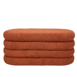 Bankjes-Nordlys Bank met opbergruimte in terracotta lussen