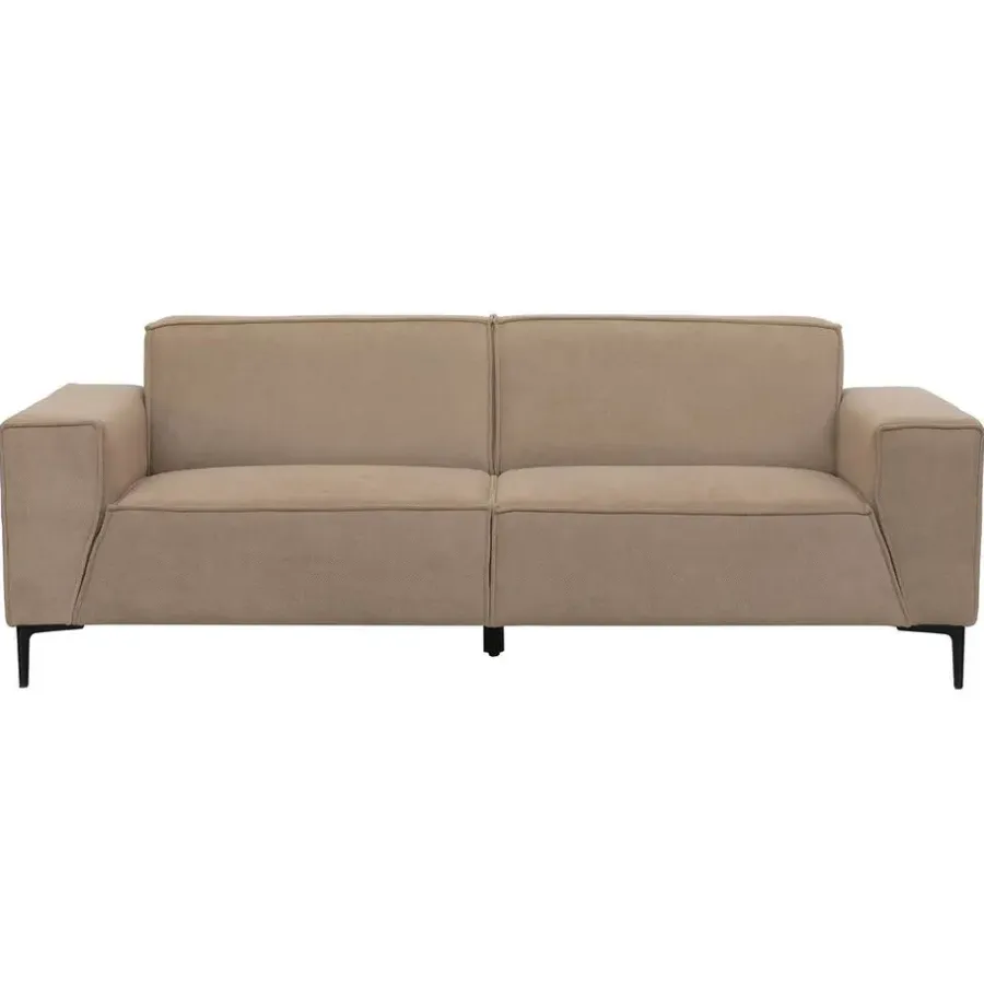 2,5 En 3-Zits Banken-Leen Bakker Bank Romy - 3-zits - stof Curio - beige