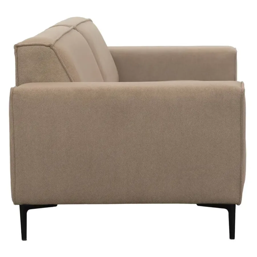 2,5 En 3-Zits Banken-Leen Bakker Bank Romy - 3-zits - stof Curio - beige