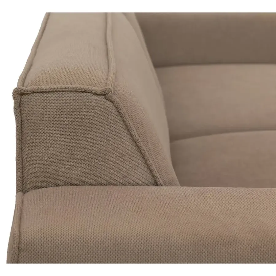 2,5 En 3-Zits Banken-Leen Bakker Bank Romy - 3-zits - stof Curio - beige