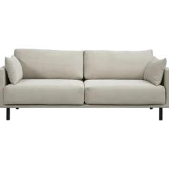 2,5 En 3-Zits Banken-Leen Bakker Bank Siem 3-zits - ribstof Fjord - beige
