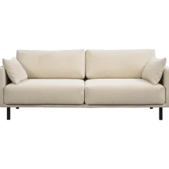 2,5 En 3-Zits Banken-Leen Bakker Bank Siem 3-zits - stof Egon - beige