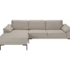 Hoekbanken-Leen Bakker Bank Tom met chaise longue links - Basel - beige