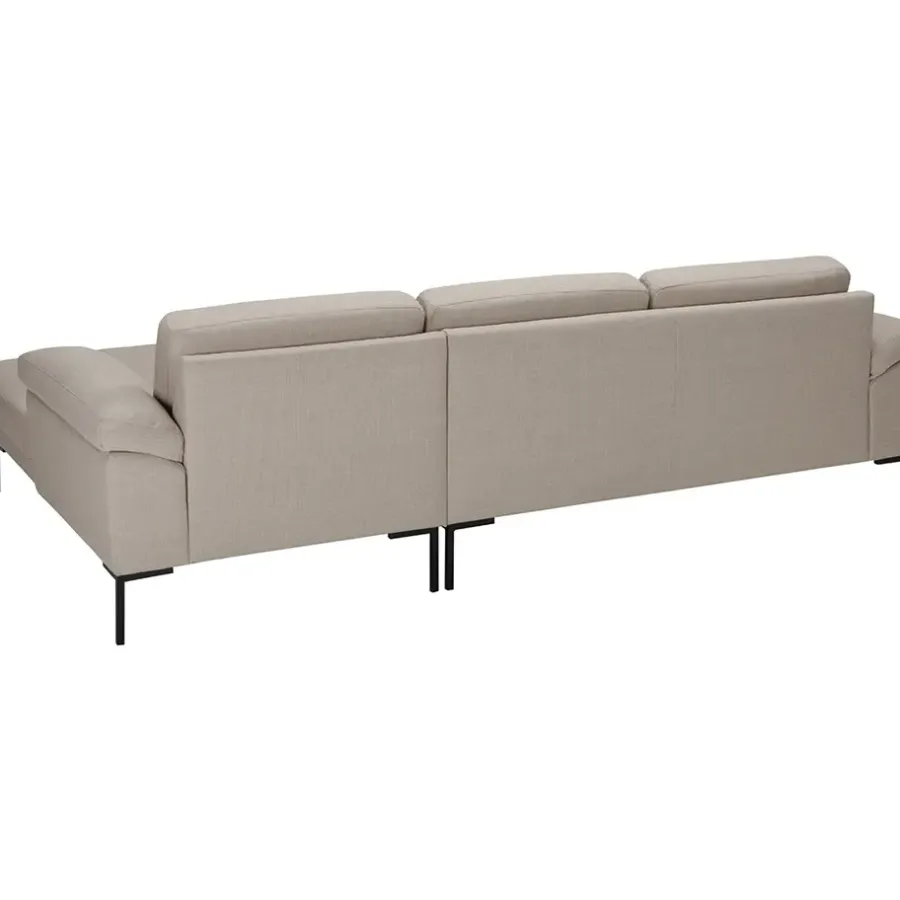 Leen Bakker Bank Tom met chaise longue rechts - Basel - beige