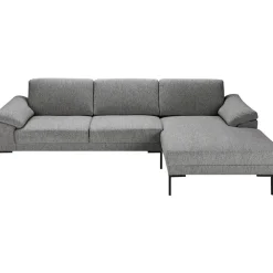 Hoekbanken-Leen Bakker Bank Tom met chaise longue rechts - Monza - grijs