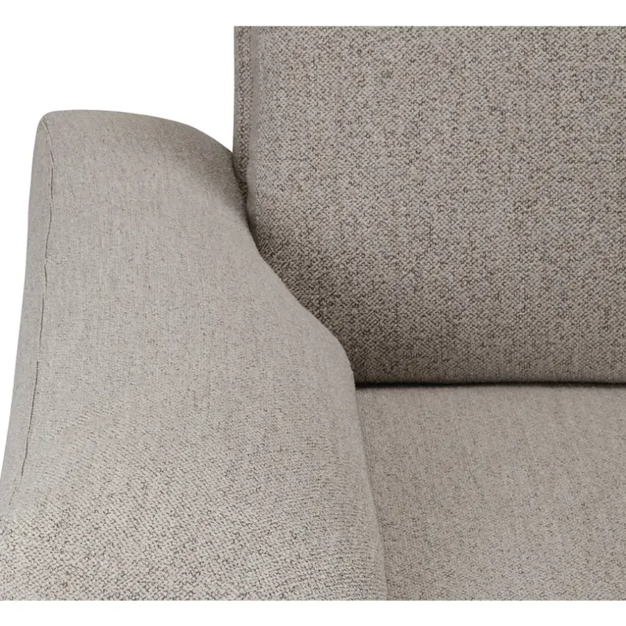 Hoekbanken-Leen Bakker Bank Tom met chaise longue links - Java - beige
