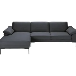 Leen Bakker Bank Tom met chaise longue links - Basel - antraciet