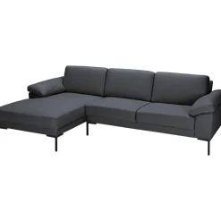 Leen Bakker Bank Tom met chaise longue links - Basel - antraciet