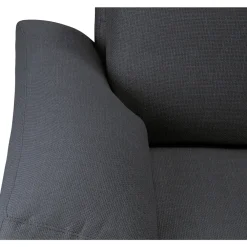 Leen Bakker Bank Tom met chaise longue links - Basel - antraciet