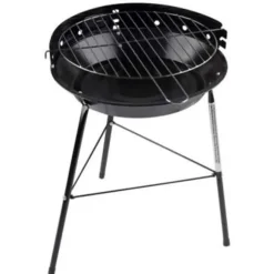 Merkloos Barbecue - houtskool BBQ - driepoot - zwart - 33 x 43 cm