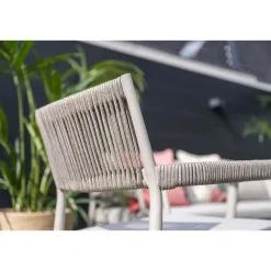 Tuinstoelen-Garden Impressions Barcelona dining fauteuil - taupe - rope grey sand - valley sand