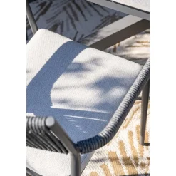 Tuinstoelen-Garden Impressions Barcelona dining fauteuil - c. black - dark grey - valley sand