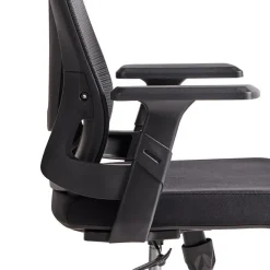 Bureaustoelen|Bureaustoelen-Leen Bakker BARD - Bureaustoel - Zwart - Stof