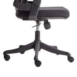 Bureaustoelen|Bureaustoelen-Leen Bakker BARD - Bureaustoel - Zwart - Stof