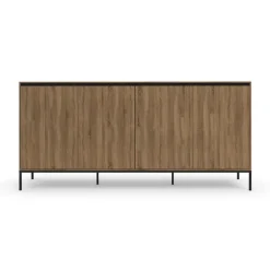 Loft24 Bari - Dressoir met 4 deuren en eiken effect