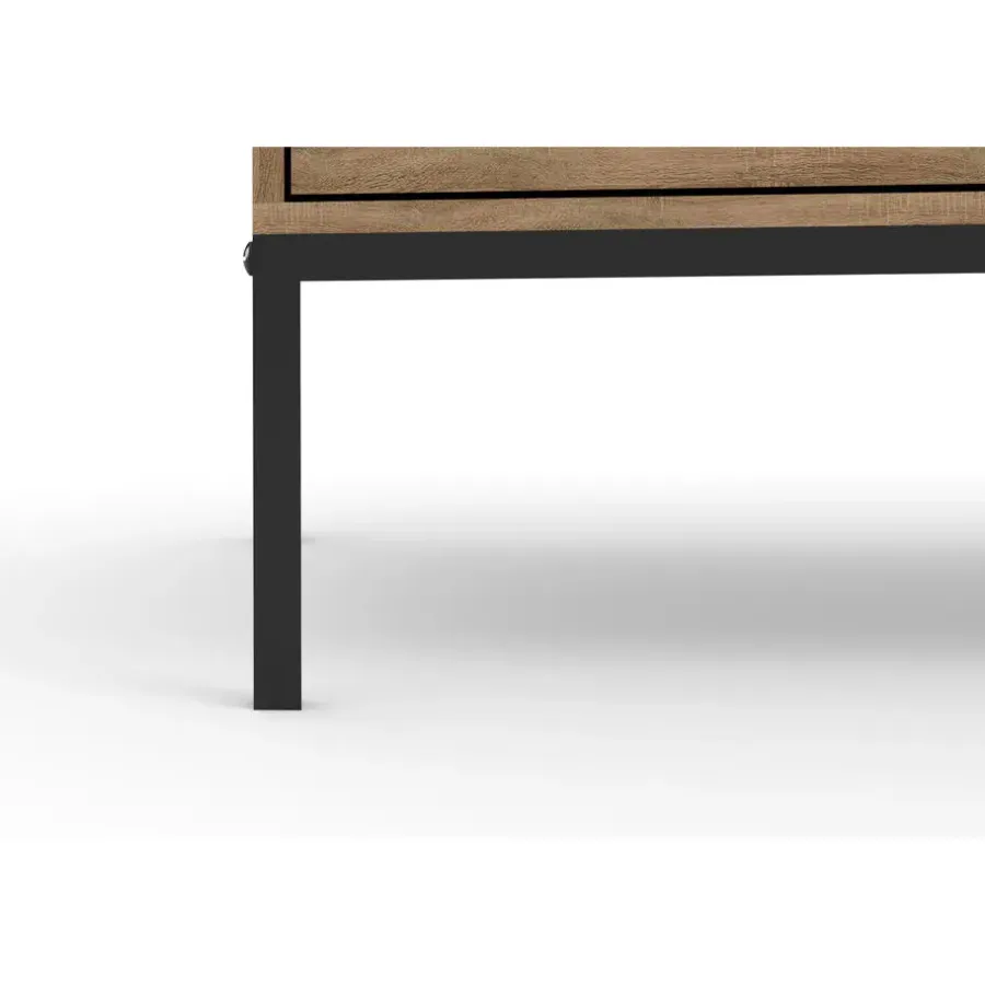 Loft24 Bari - Dressoir met 4 deuren en eiken effect