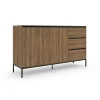 Loft24 Bari - Dressoir met 2 deuren en 3 laden en eiken effect