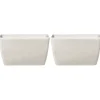 Bloempotten-Beliani BARIS - Bloempot set van 2 - Beige - Groot - Stenenmix