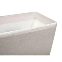 Bloempotten Voor Binnen-Beliani BARIS - Plantenbak - Beige - 60 cm - Stenenmix