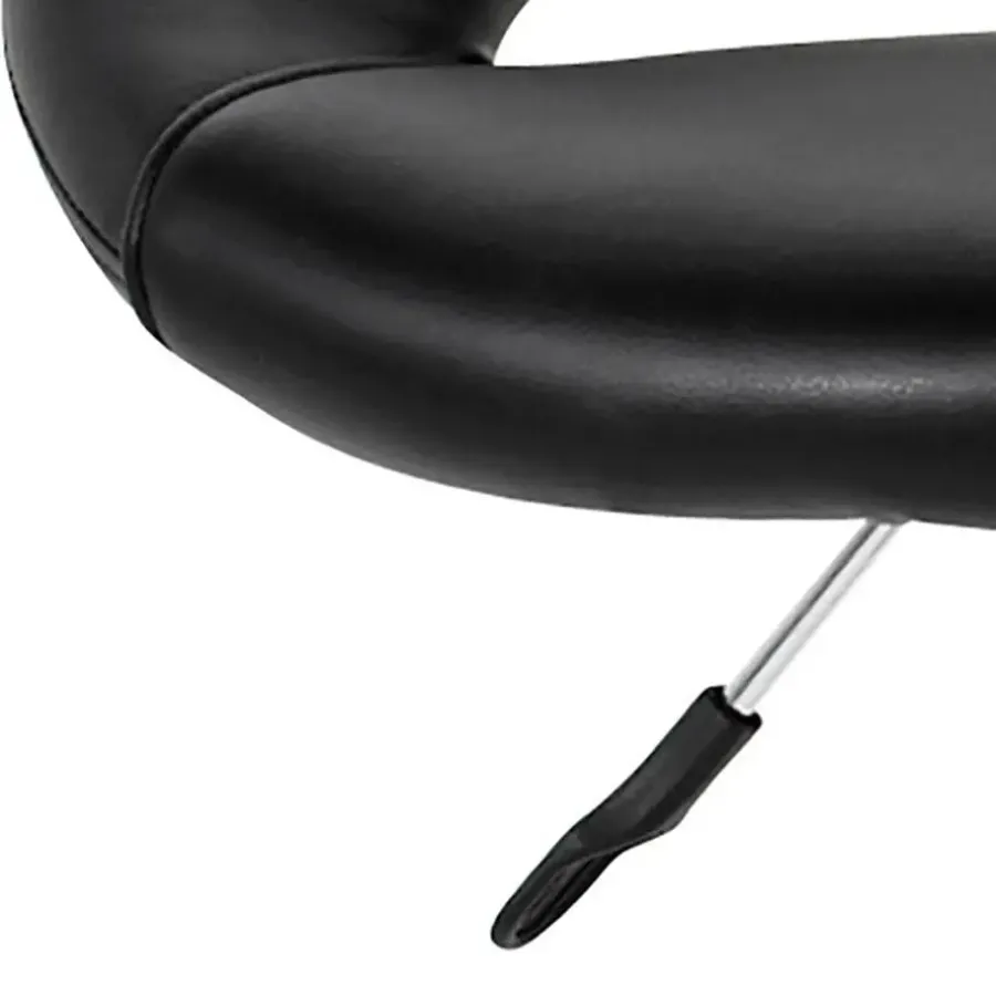 Barkrukken-Giga Living Barkruk - Zwart PU leer - Zithoogte 79cm - Trana - Set van 2
